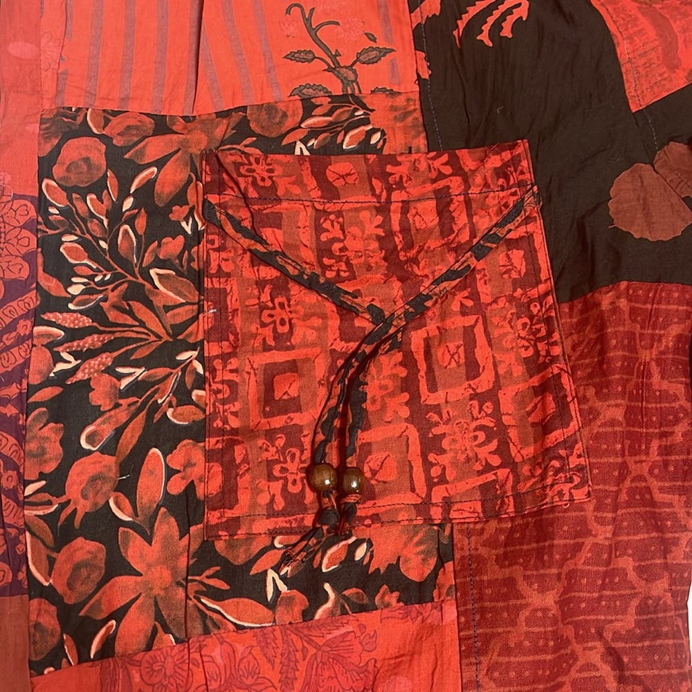 New harem style tie dye patchwork joggers. - Picture 2 of 5